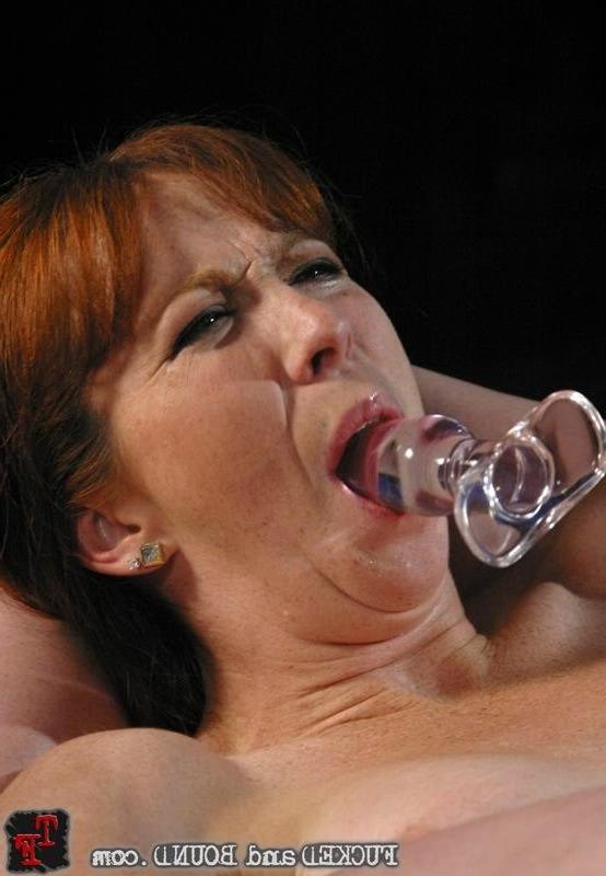 15P Redhead excited in bondage act and gets anal penetration