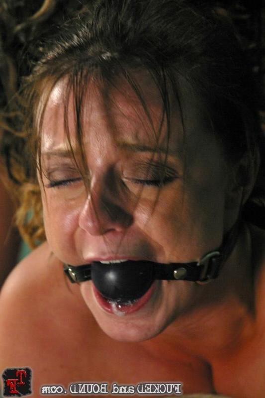 15P Naughty lass excited in bondage and fucked hard in lavatory