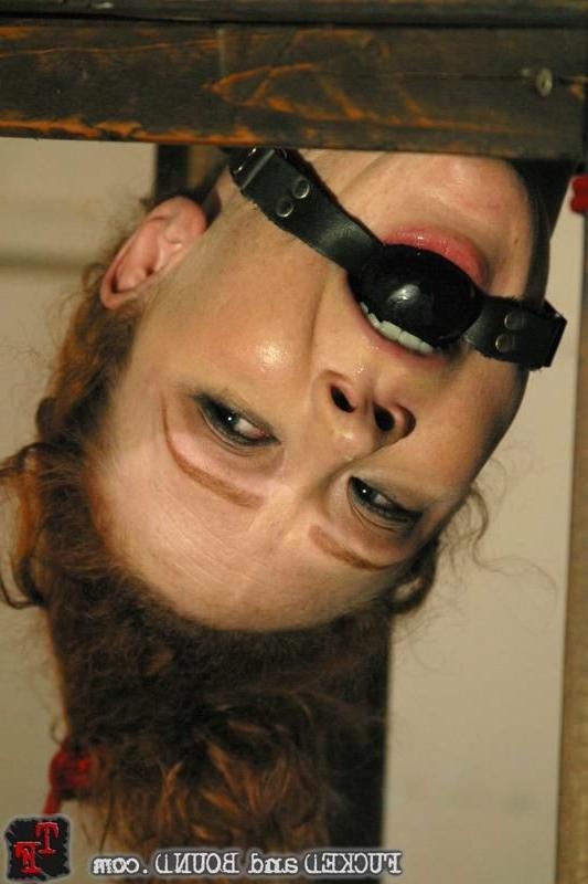 15P Sassy redhead in rope bondage and fucked in every hole