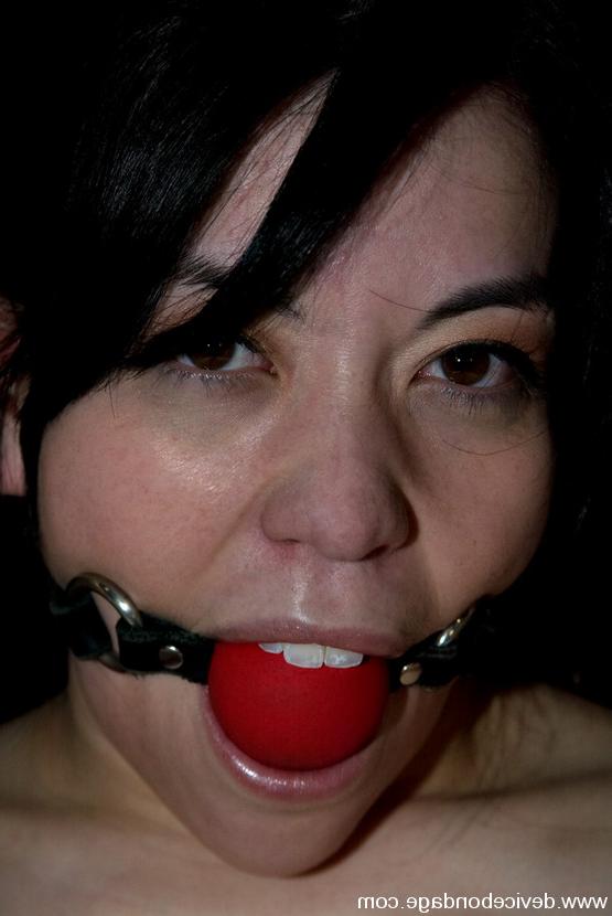 15P Amie suffers through several brutal bondage ties
