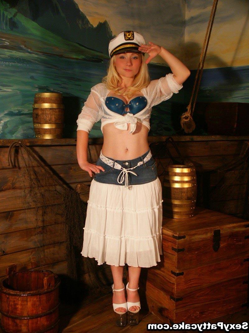 16P Big boob blonde teen sailor girl