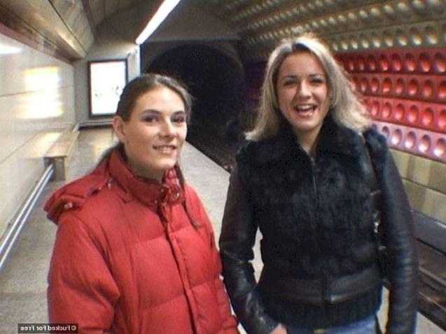 16P Two busty beauties fuck a guy for cash