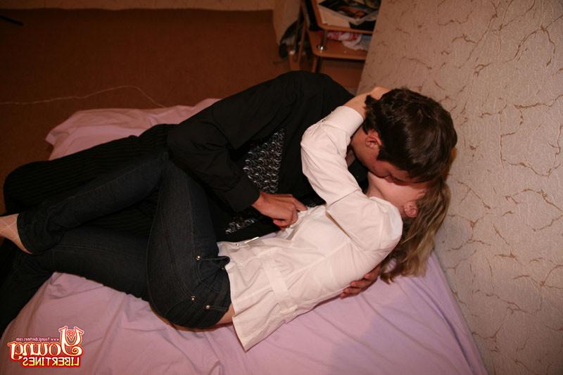 16P Blonde teen girl gets seduced and fucked by her friend