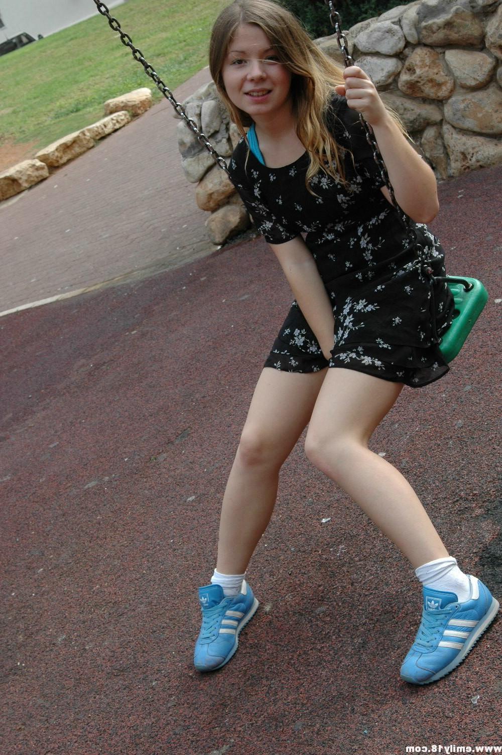 16P Amateur teen girl at playground