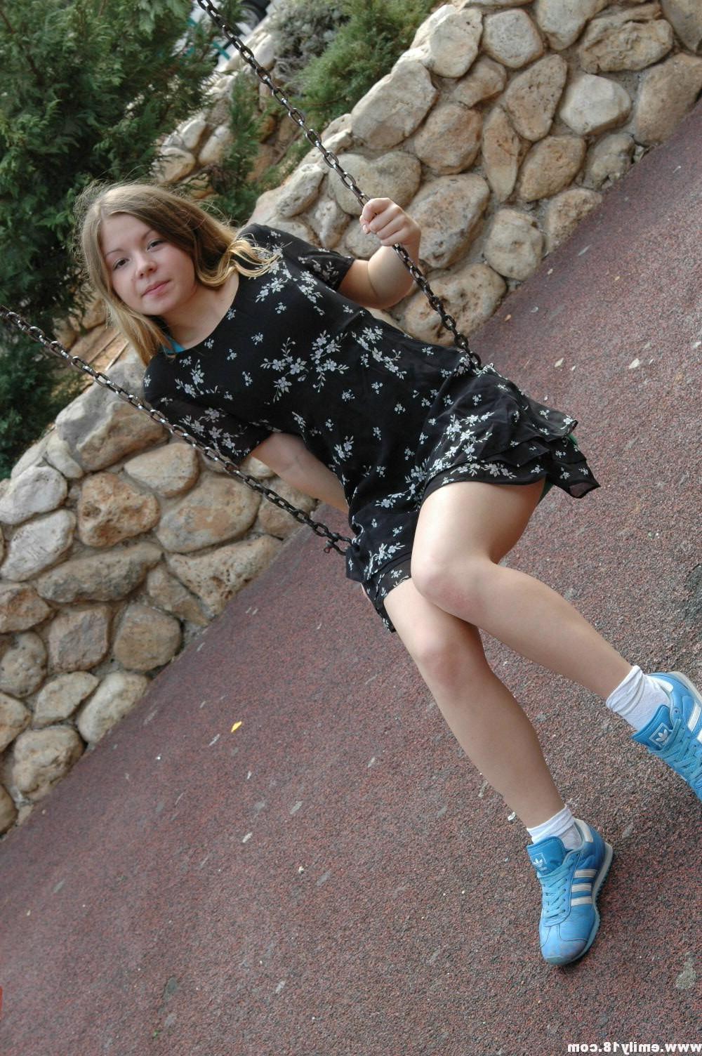 16P Amateur teen girl at playground