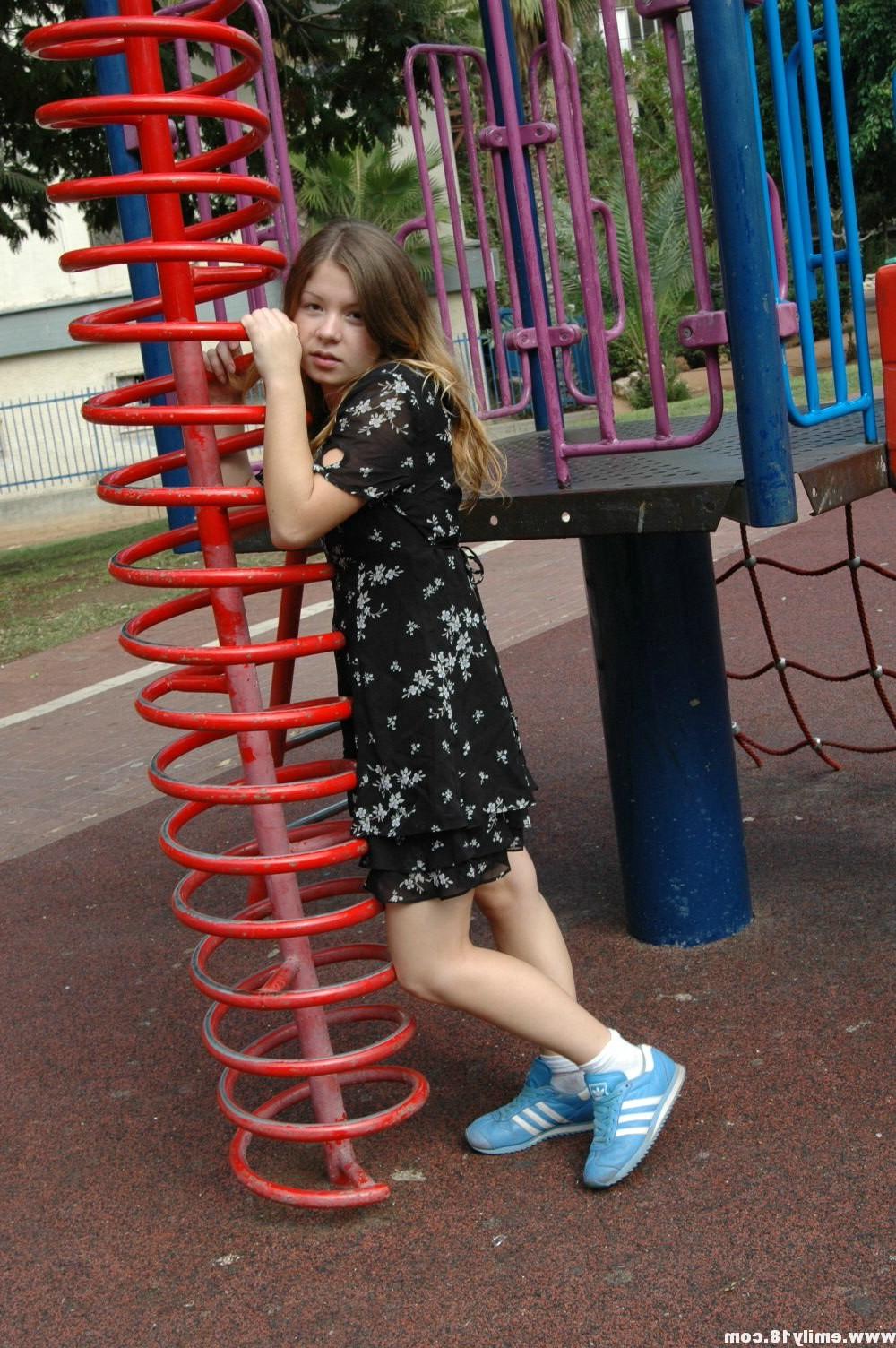 16P Amateur teen girl at playground