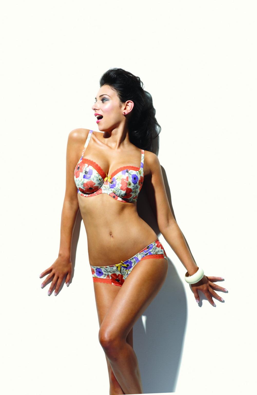 10P Georgia Salpa exposing her perfect tanned body at Panache lingerie photoshoot