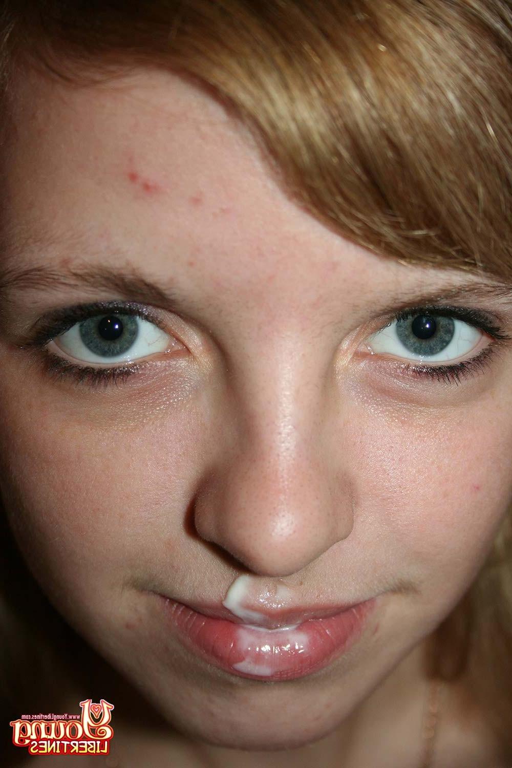 16P Young amateur teen gets cream