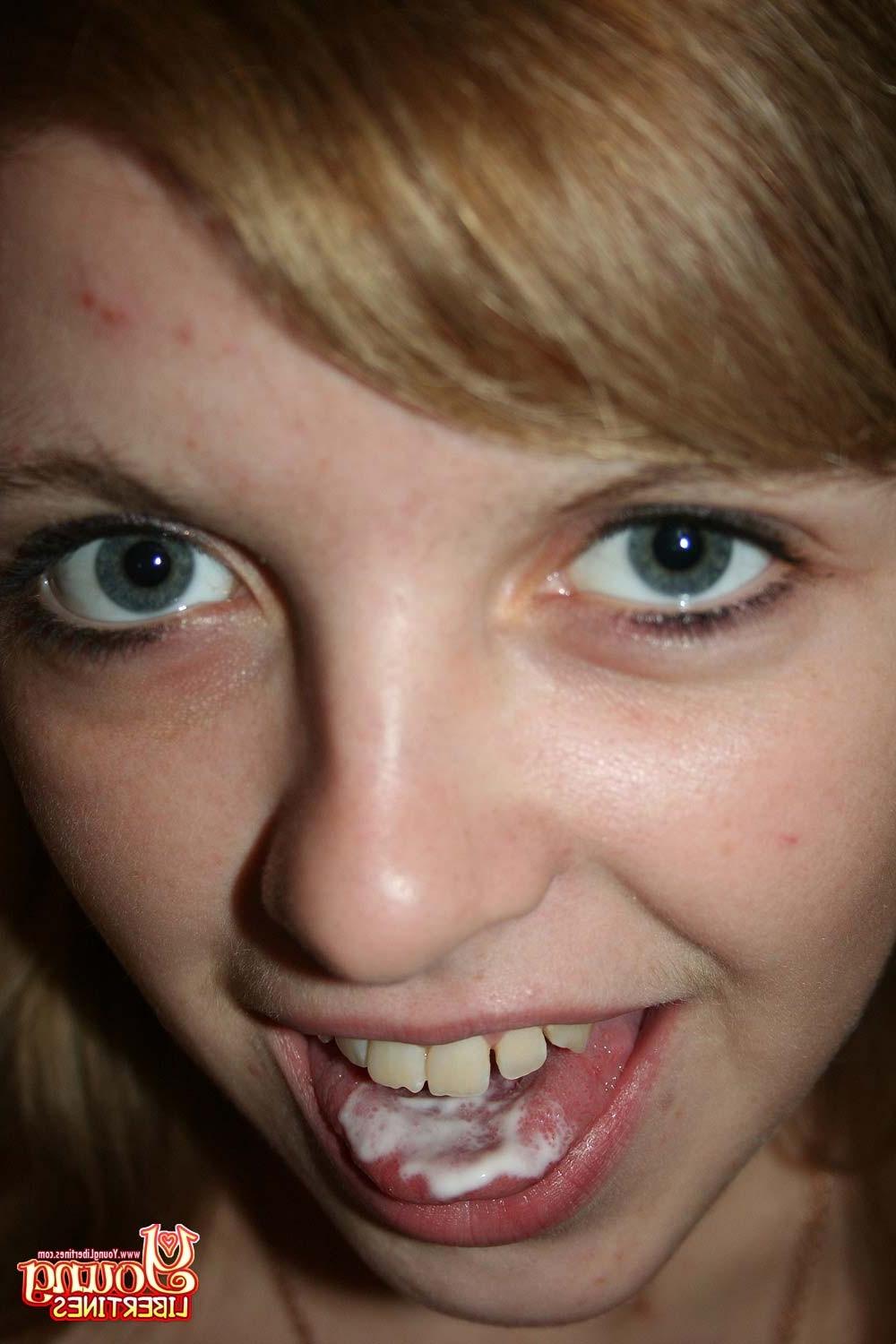 16P Young amateur teen gets cream