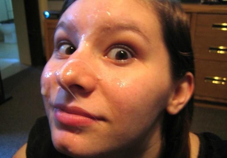 15P Real amateur teen girlfriends splashed and shot with red hot cum