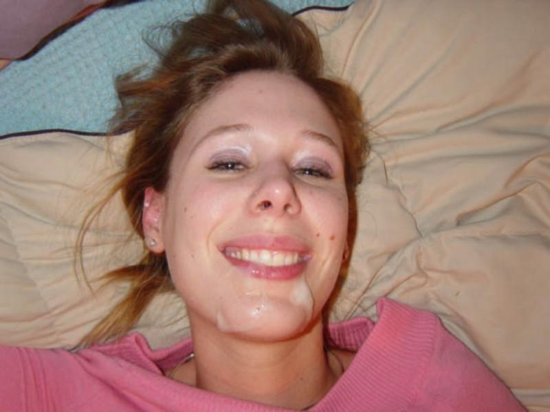 15P Skinny amateur teen GF enjoys cumshots on body and inside mouth