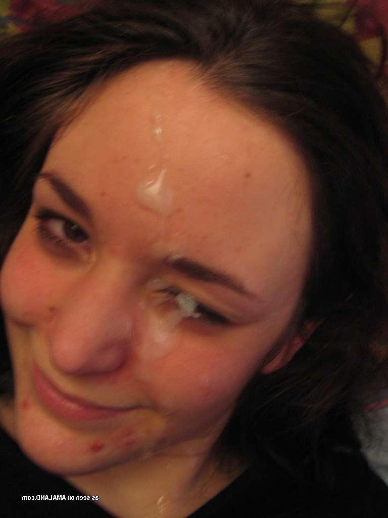 15P Cum splattered on amateur teen girlfriend face