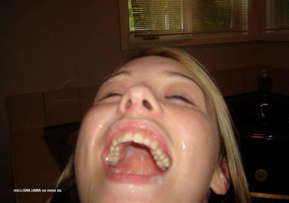 15P Drunk amateur teen girlfriend sucking on cock for facial cumshot