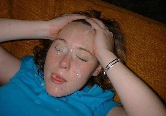 15P Homemade pix of amateur teen girlfriends getting coated in cum