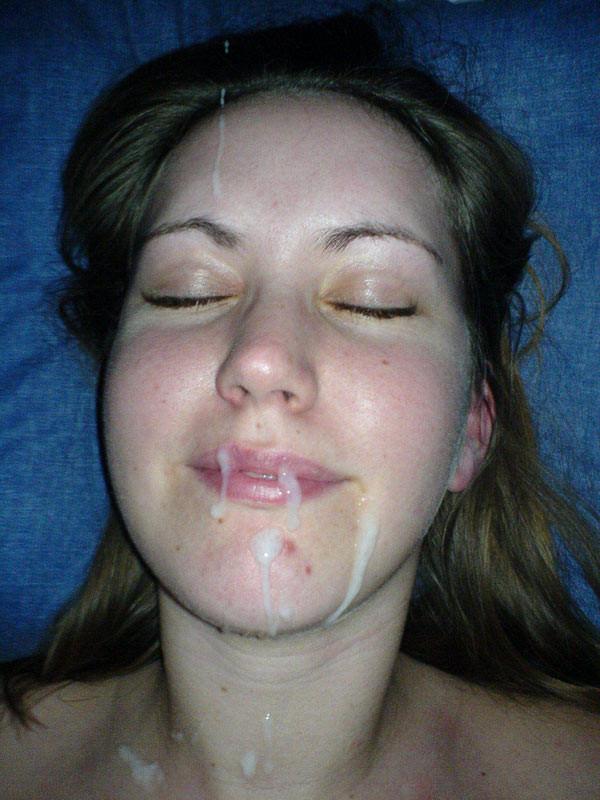 15P Homemade pix of amateur teen girlfriends getting coated in cum