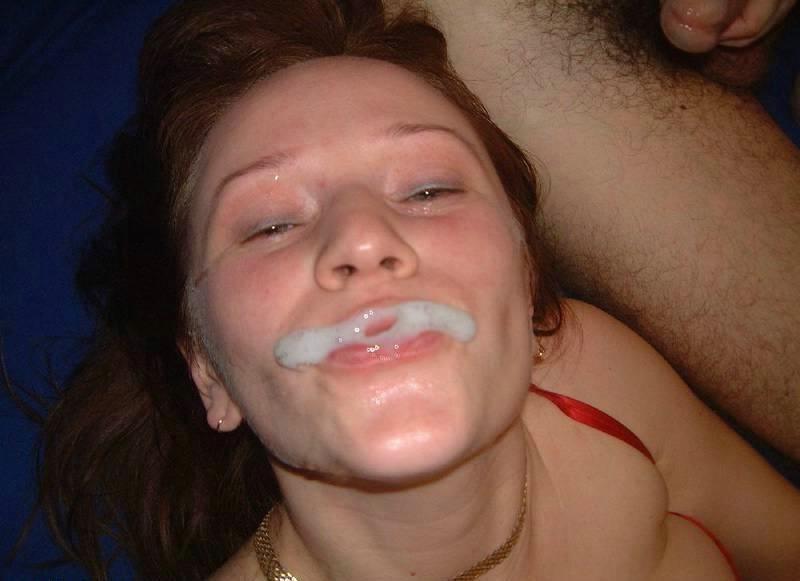 15P Homemade pix of amateur teen girlfriends getting coated in cum