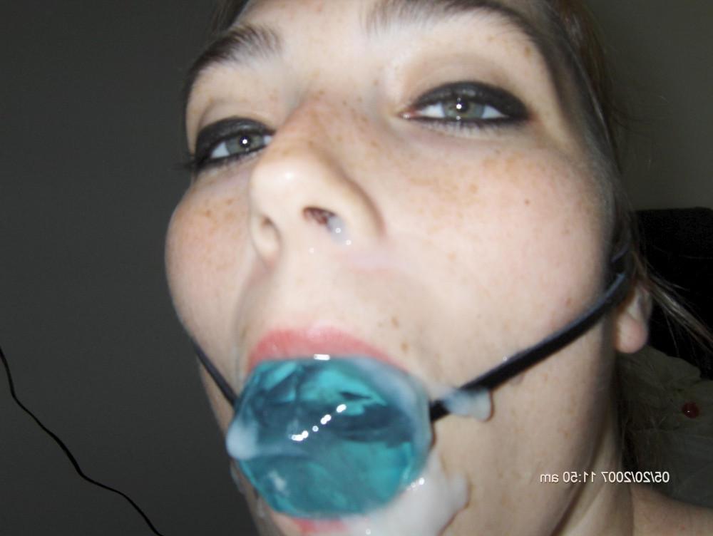 15P Real amateur teen girlfriends splashed and shot with red hot cum