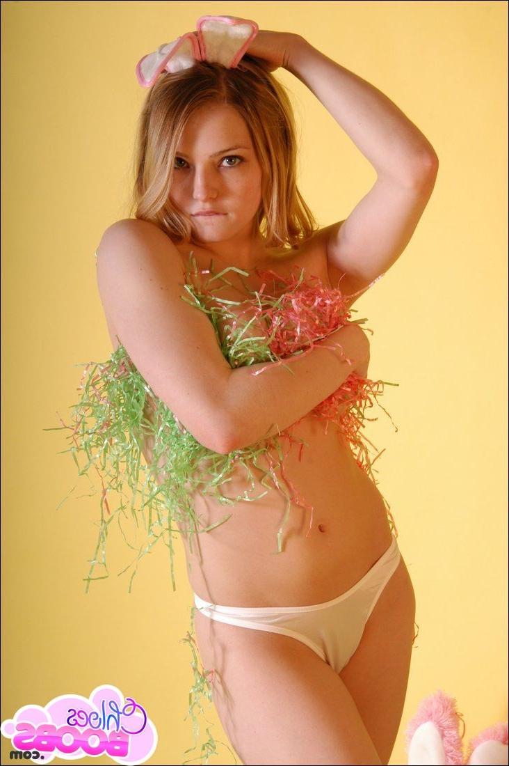 16P Cute amateur teen easter bunny