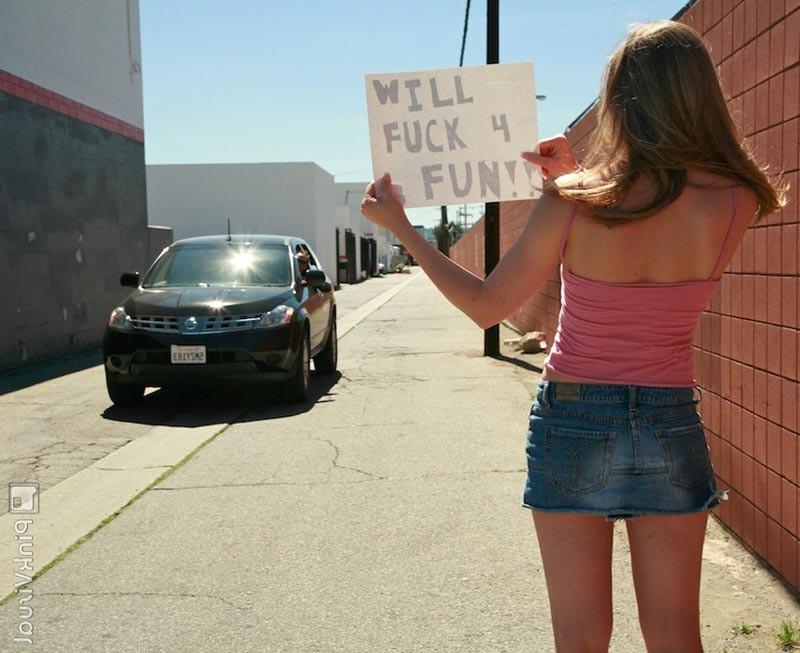 16P Horny slut blonde teen sucks and fucks for fun and cash
