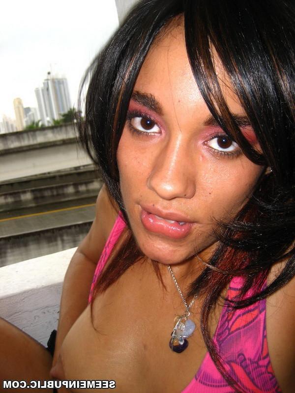 16P Sexy amateur latina gets fucked and cumshot on street for cash