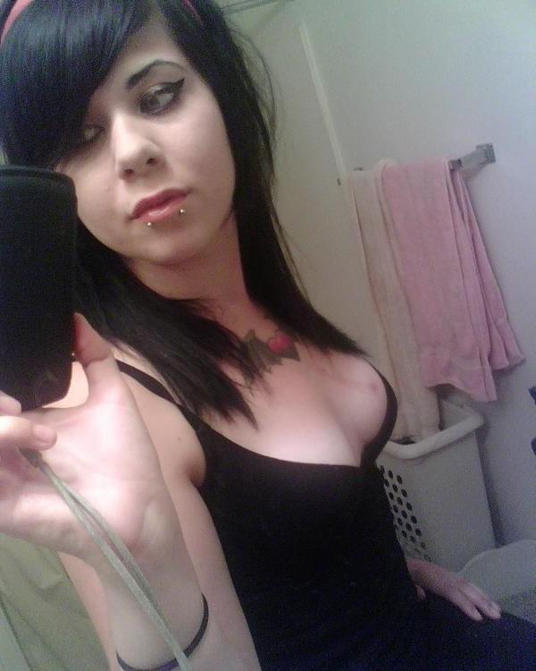 15P Emo amateur teen gfs teasing in panties