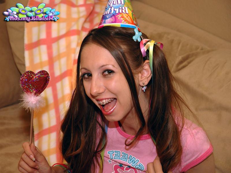 15P naughty amateur teen michelle lynns b-day party