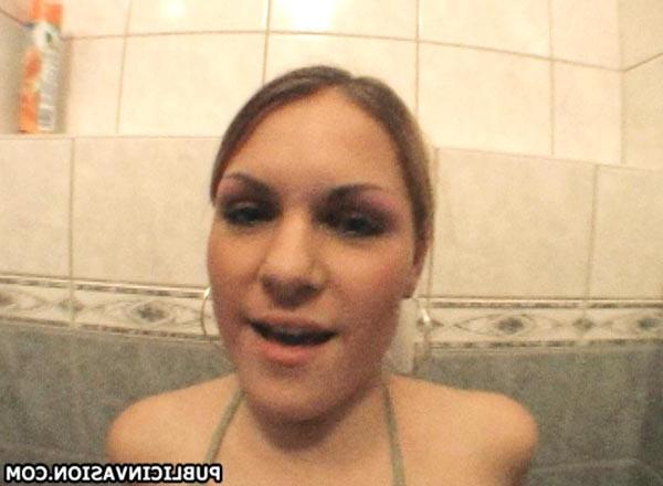 16P At the club!!-amateur teen cumeater get fucked in the bathroom