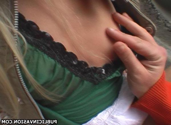 16P amateur blondie fucking for cash in the park beside the road