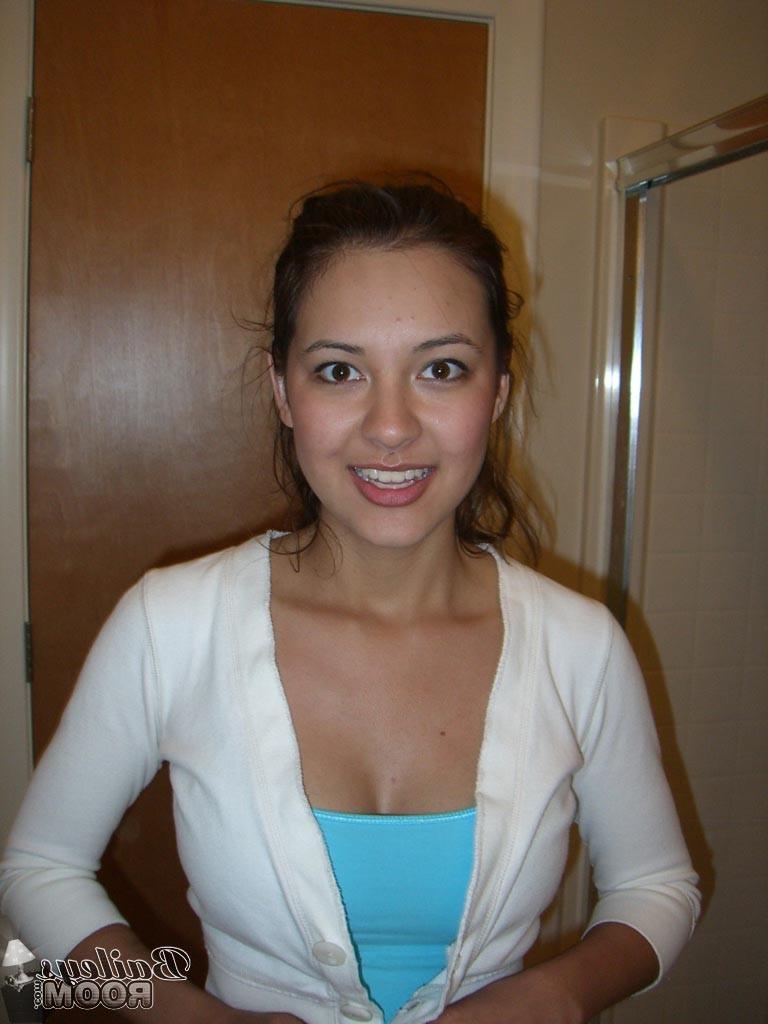16P Real amateur teen girl showering