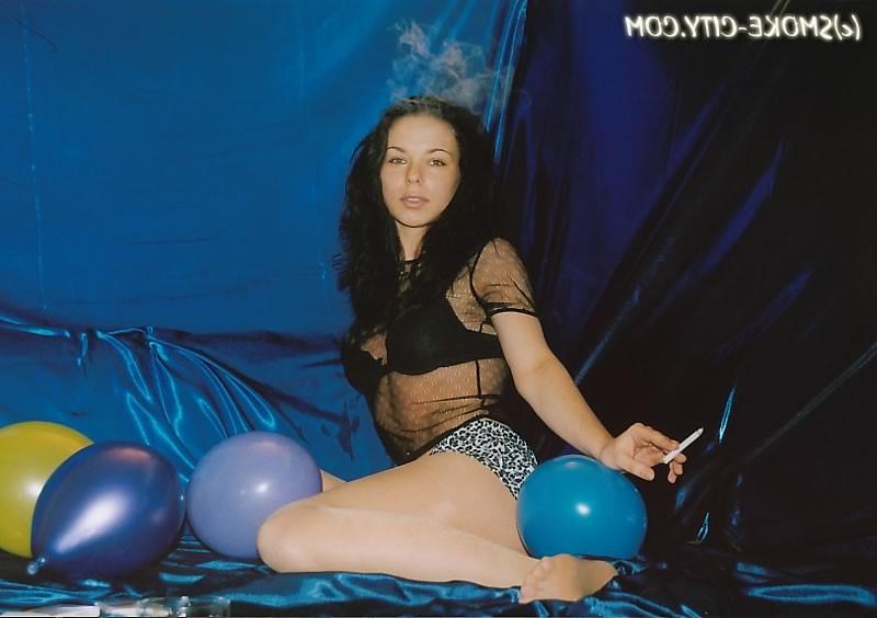 16P amateur teen smoking a cigar