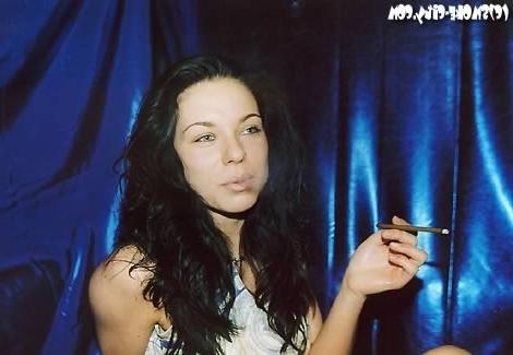 16P Amateur teen smoking a cigar