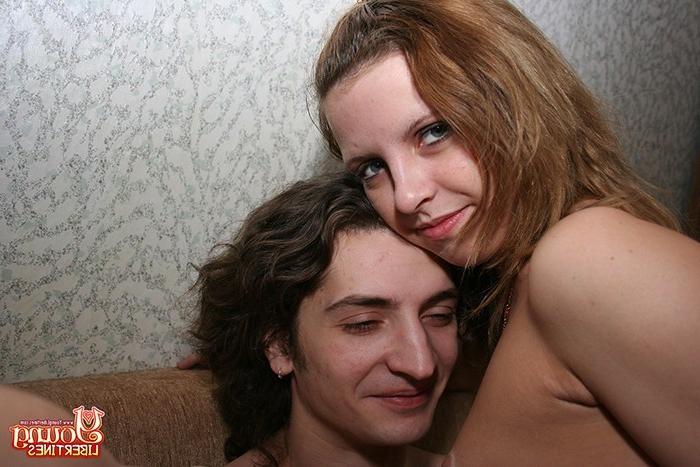 16P Smooth shaved teen pussy getting nailed makes chick smile