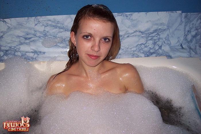 16P Check out this teen's ultra perky firm tits