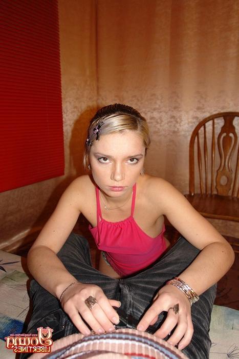 16P Hot little Russian teen loves to ride a hard cock