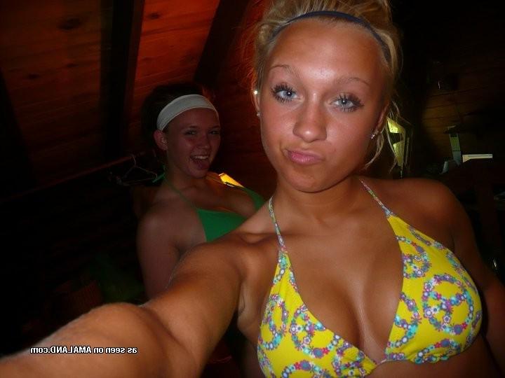 15P Homemade pix of big round breasted real amateur teen girlfriends