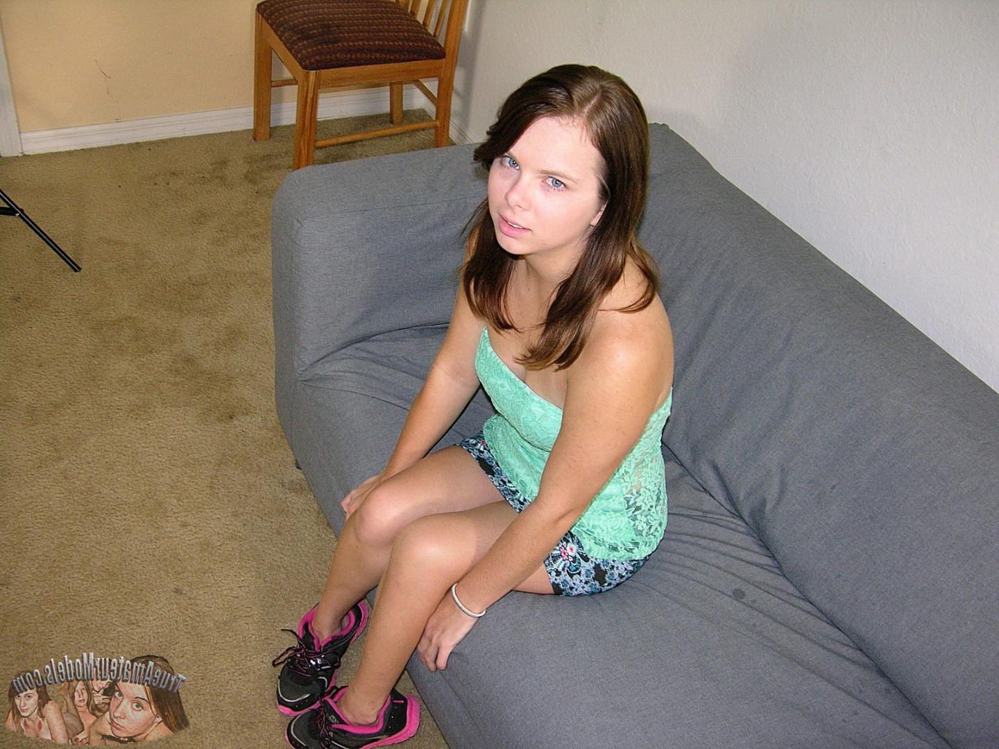 16P Amateur teen jennifer giving upskirt views and modeling nude