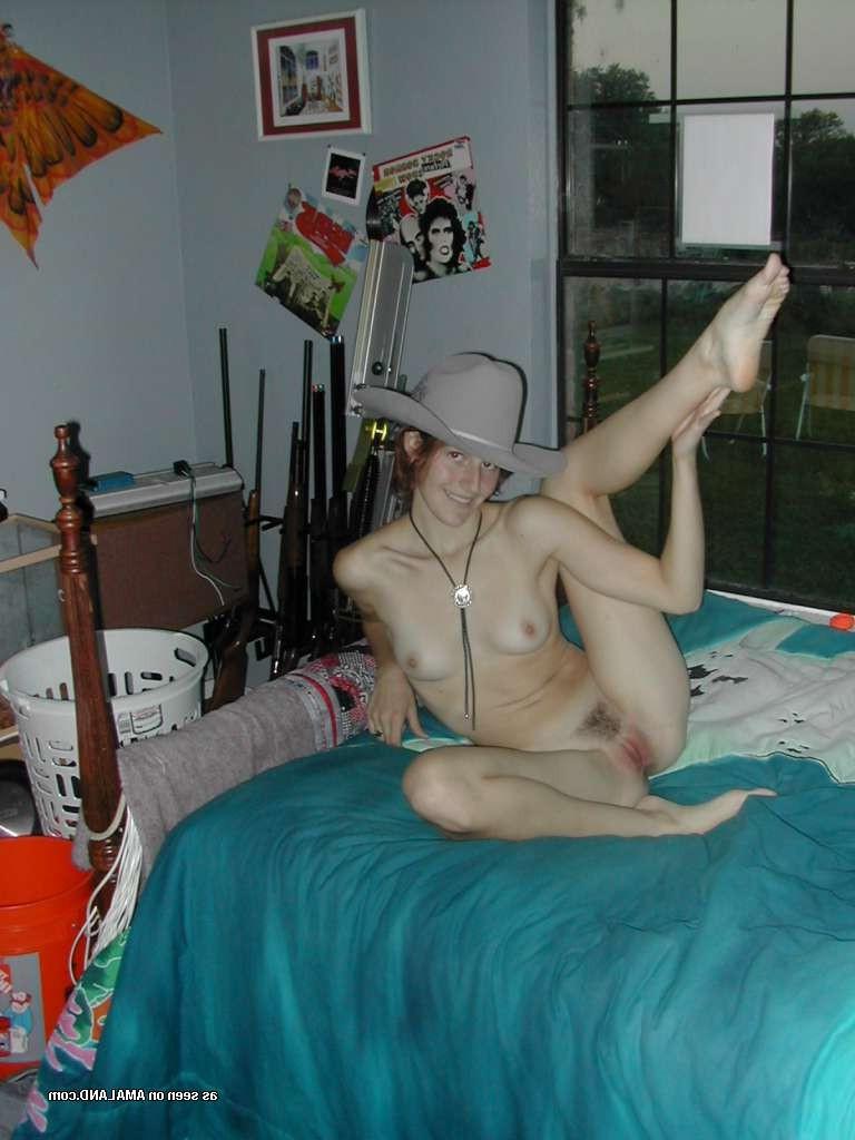 15P Flexible amateur teen cowgirl GF spreading for BFs homemade pics