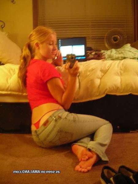 15P Cute selfshot amateur teen gfs in panties
