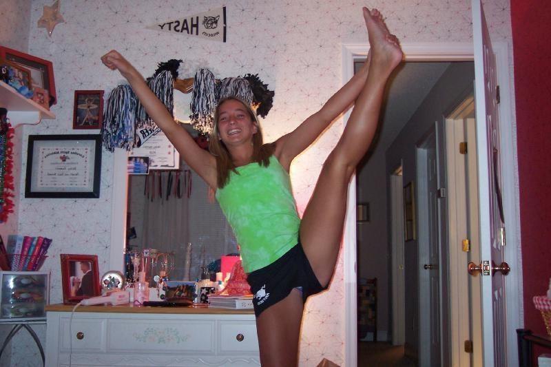 15P Sweet amateur teen girlfriends smiling for camera