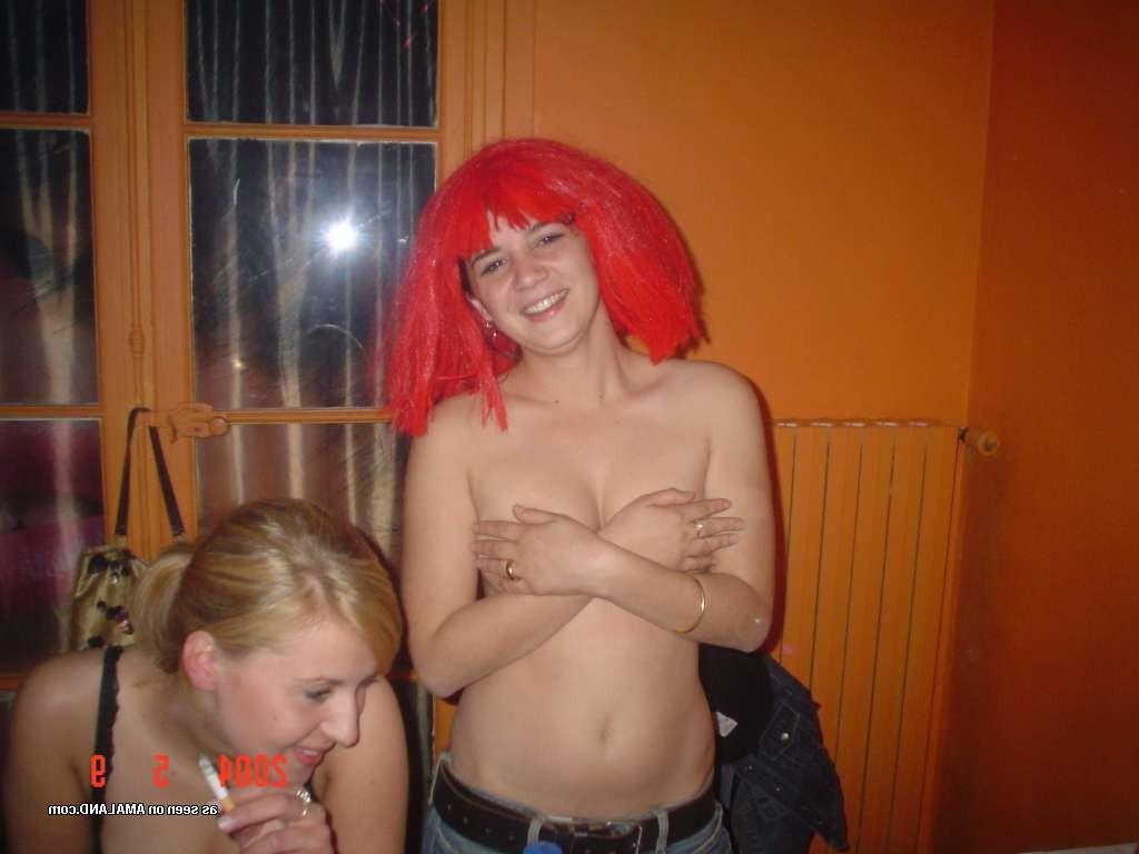 15P Cute n drunk amateur teen girlfriends party naked