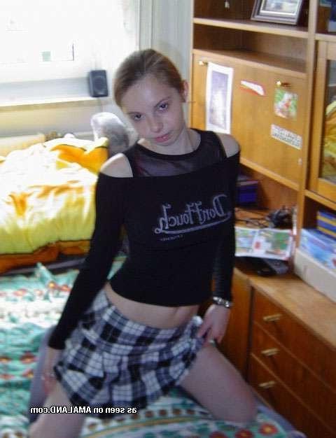 15P Amateur teen girlfriend strips to finger her pussy