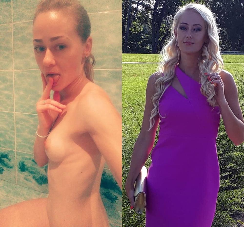 24P Webslut undressed dressed before after
