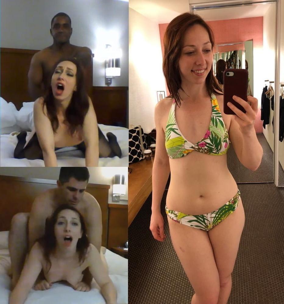 24P Webslut undressed dressed before after