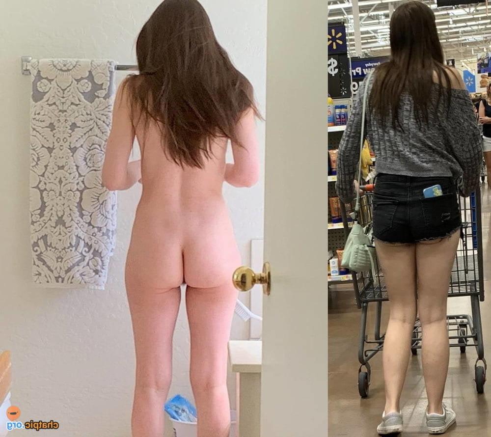 24P Webslut undressed dressed before after
