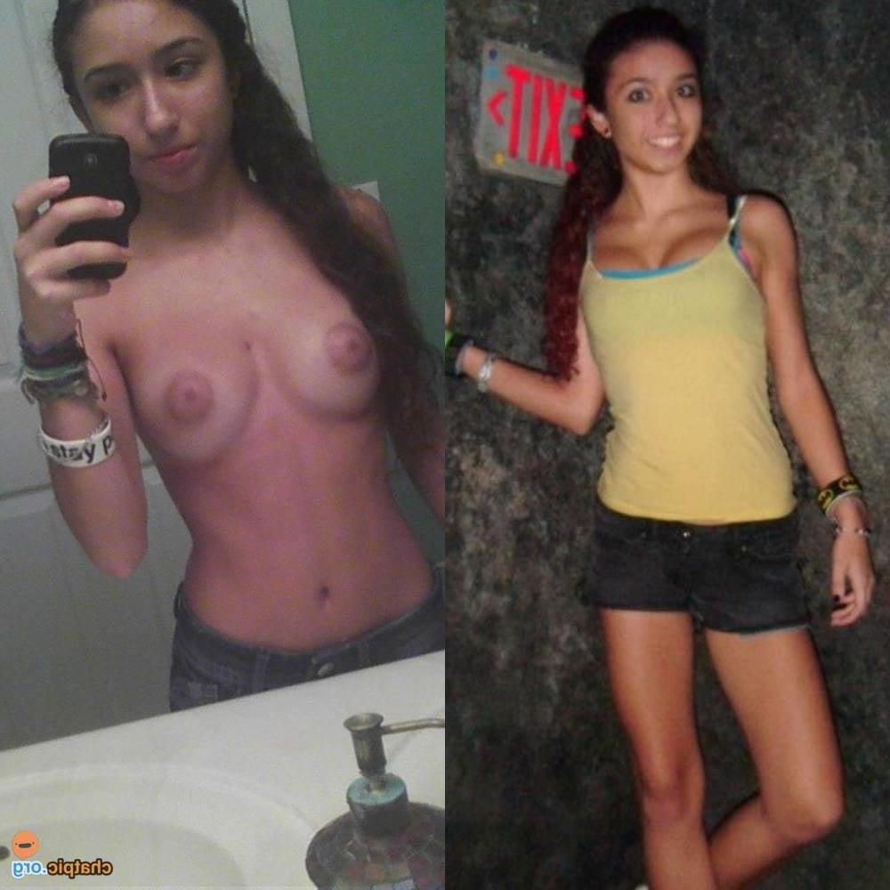 24P Webslut undressed dressed before after