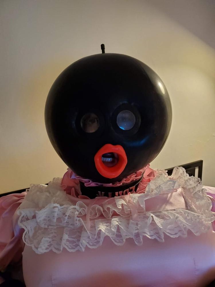 11P Pink Satin Ballhood Maid Bondage