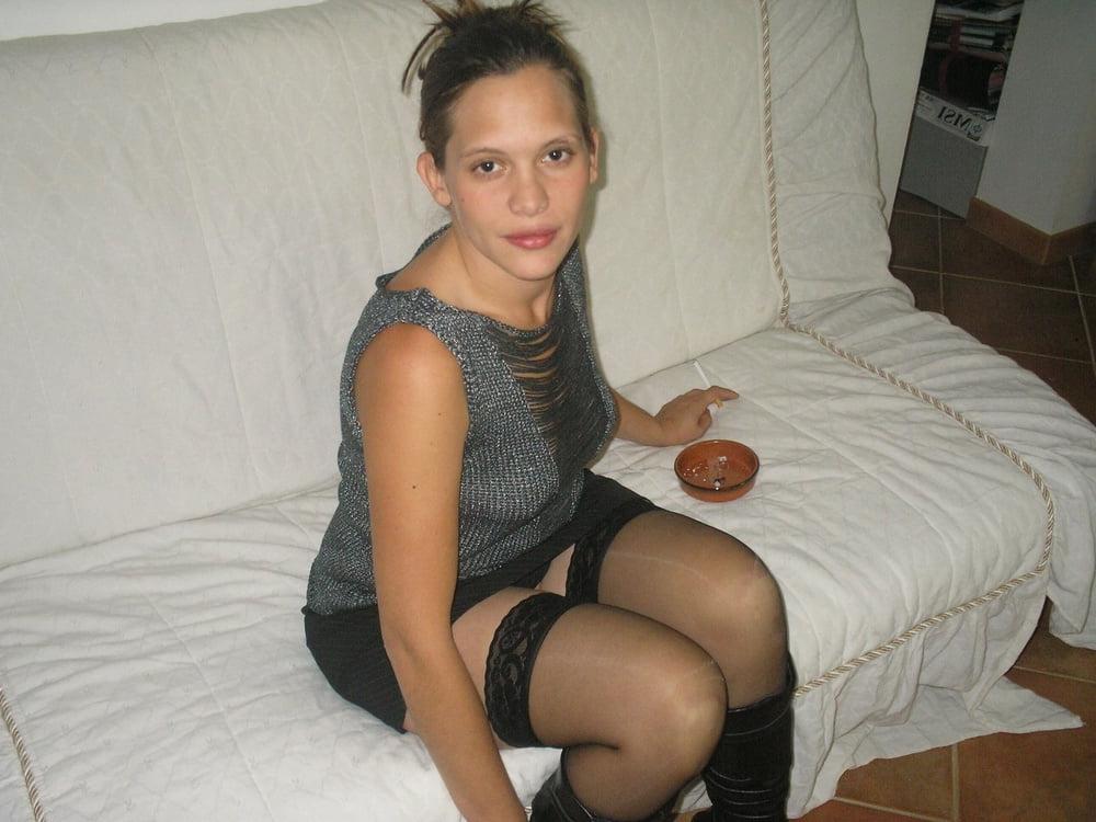 18P French Slut Wife in Stockings