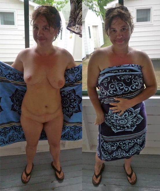 25P Dressed Undressed 61 Everyday Wife Exposed