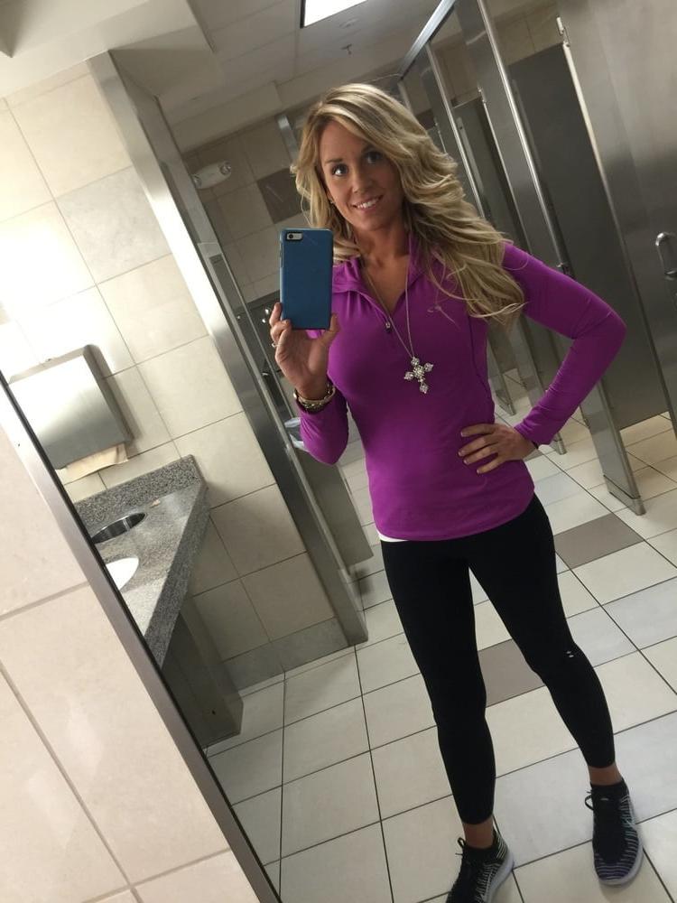 17P Blonde MILF with huge tits taking selfies