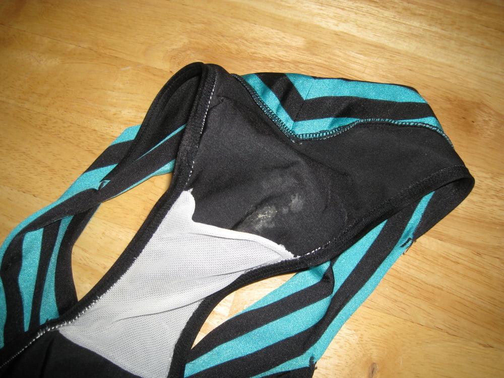 16P 705 - my wife Annett - beach voyeur and home with bikini